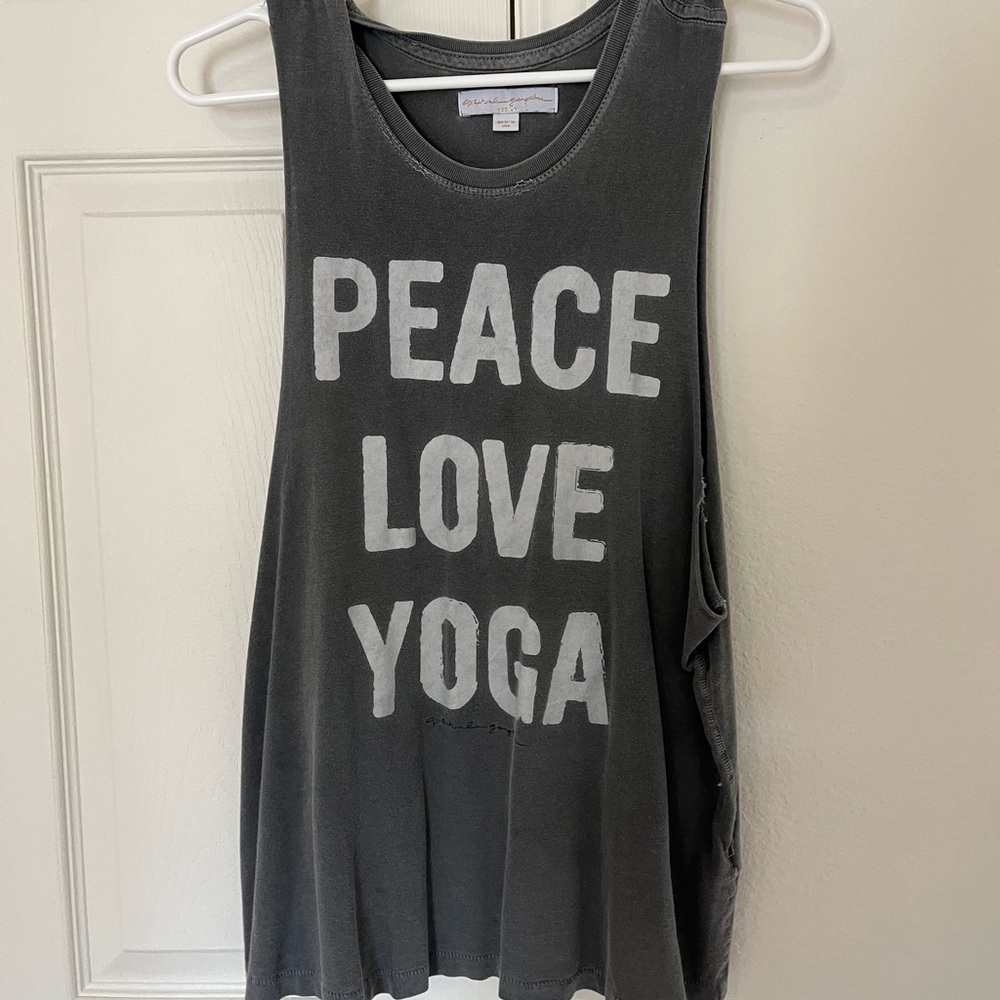 Peace Love Yoga Muscle Tank
